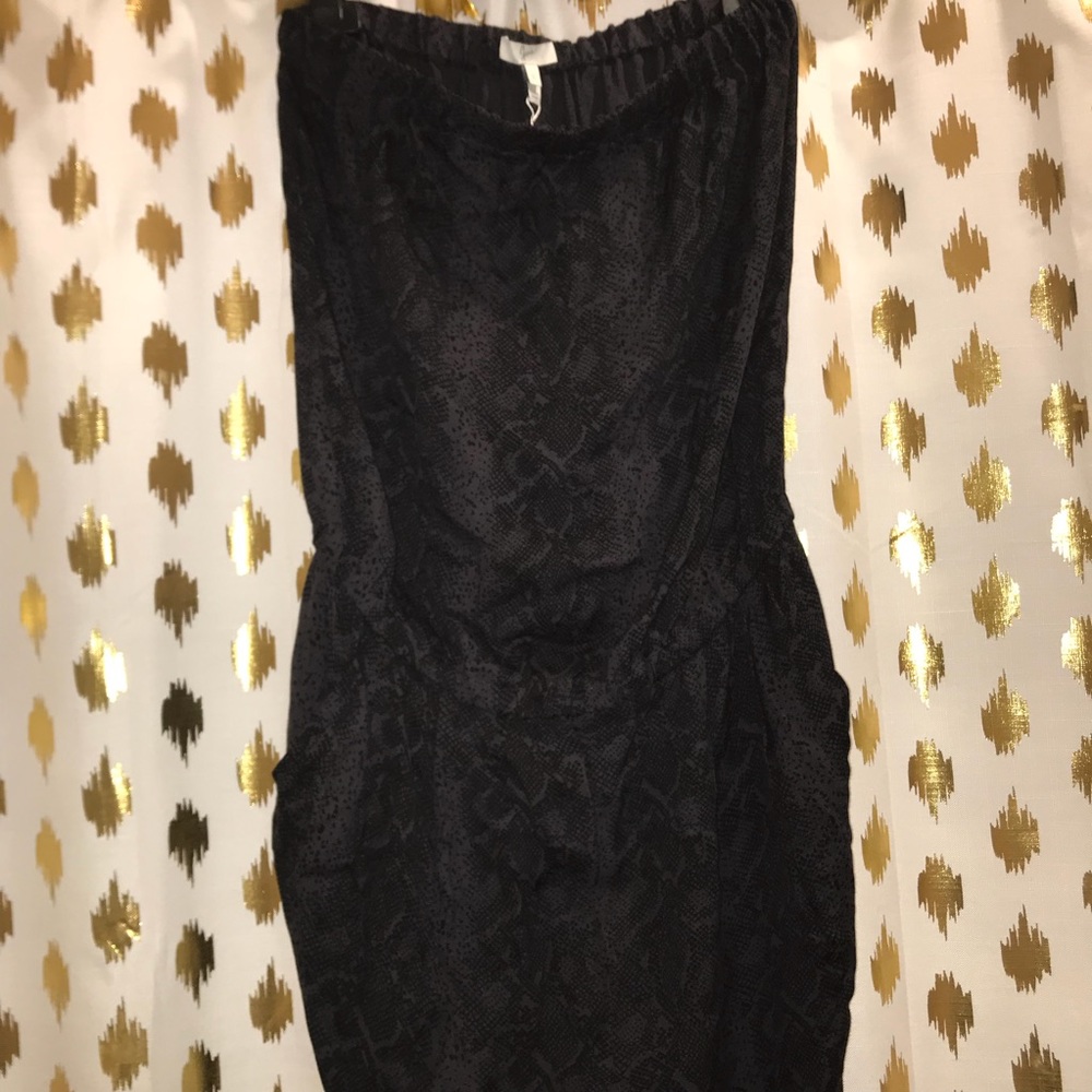 Strapless long romper